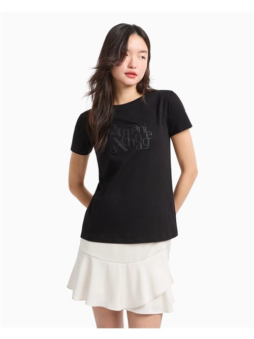 t-shirt donna nera ARMANI EXCHANGE | XW000109AF10359/UC001